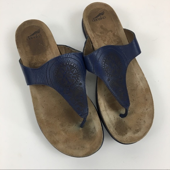 dansko navy sandals